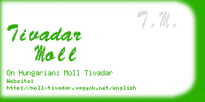 tivadar moll business card